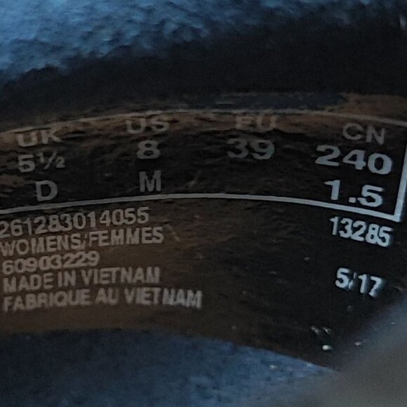 Clarks Women's Everlay  Monk Strap Comfort Black Leather Loafers Shoes Size 8 - Picture 7 of 8